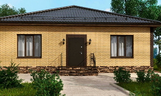 Проекты одноэтажных домов из кирпича | Строй-Бла - Балашов от 3660 рублей