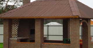 Беседка из кирпича под ключ в Балашове цена от 3242 рублей - Строй-Бла